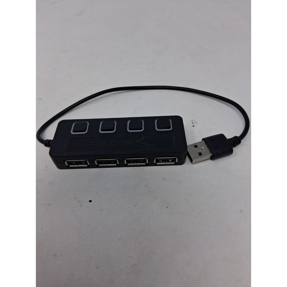 Sabrent HB-UMP3 4-Port USB 3.0 5V/2.5A Power Adapter Hub/Tested I